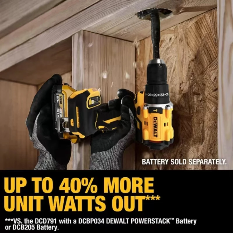 Dewalt Dcd805 20V Brushless Electric Impact Drill Motor Cordless Rechargable Screwdriver  Hand held Wireless Power Tools