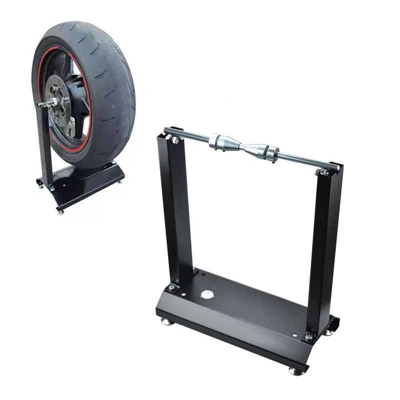 

Portable Motorcycle Wheel Balancer with Weight 10 21 Wheel Adjustable Motor Tire Rim Balancer Tool