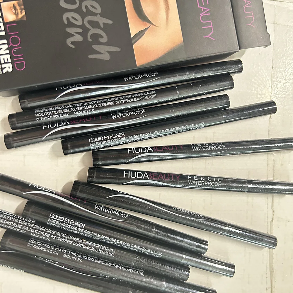 HUDA Black Liquid Eyeliner Pen Waterproof Long Lasting Eye Makeup Smooth Eye Liner Pencil Hot Cosmetics