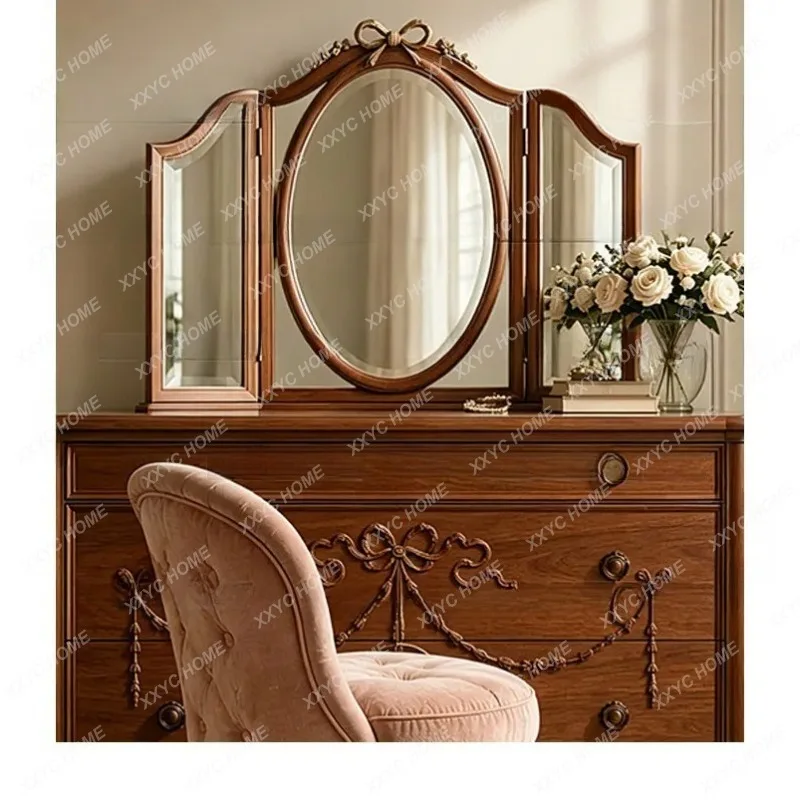 XXFactory Direct Neoclassical Carved Dresser Old Makeup Table