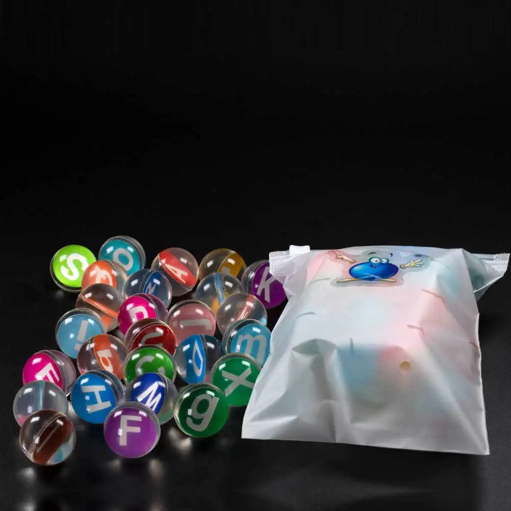 

1Set English Letter Pattern Bouncy Ball Odorless Rubber Jumping Ball Children's Party Play Balls Kids Toy Kids Balls