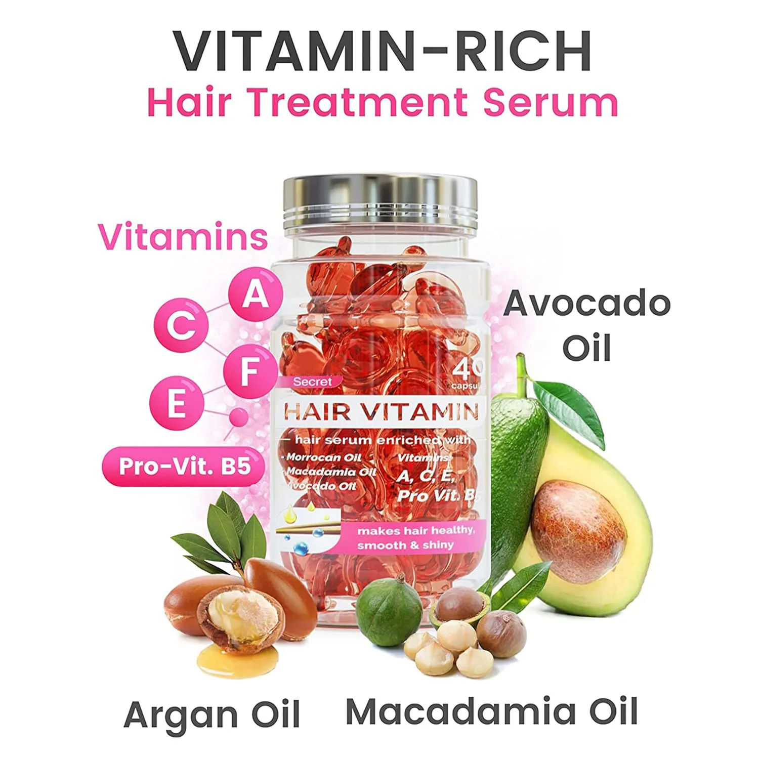 

Hair Vitamins Para Cabello El Hair Conditioner Serum Biotin Hair Gummies Leave-In Scalp Repair Anti-hair Loss Essential Oil