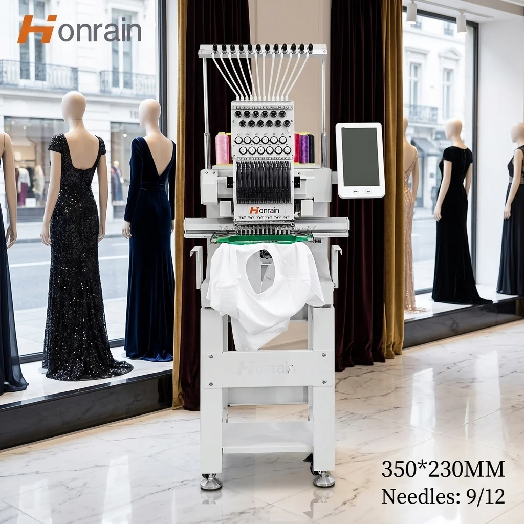 Factory Price Computerized Mini Embroidery Machine Single Head Mutil Needles Garment Hat Domestic Towel Quilt Embroidery Machine
