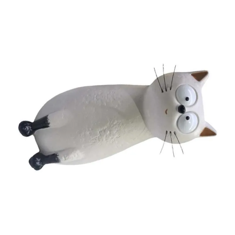 BMBY-Quirky Cat Resin Flower Vase-Modern Minimalist Animal Shaped For Living Room Tabletop