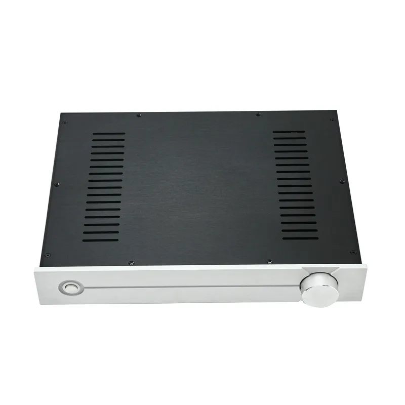 Silver Black Height 70MM Full Aluminum Tube Preamp Audio Amplifier Housing Chassis /AMP Enclosure /Case/DIY Box (430*70* 310mm)