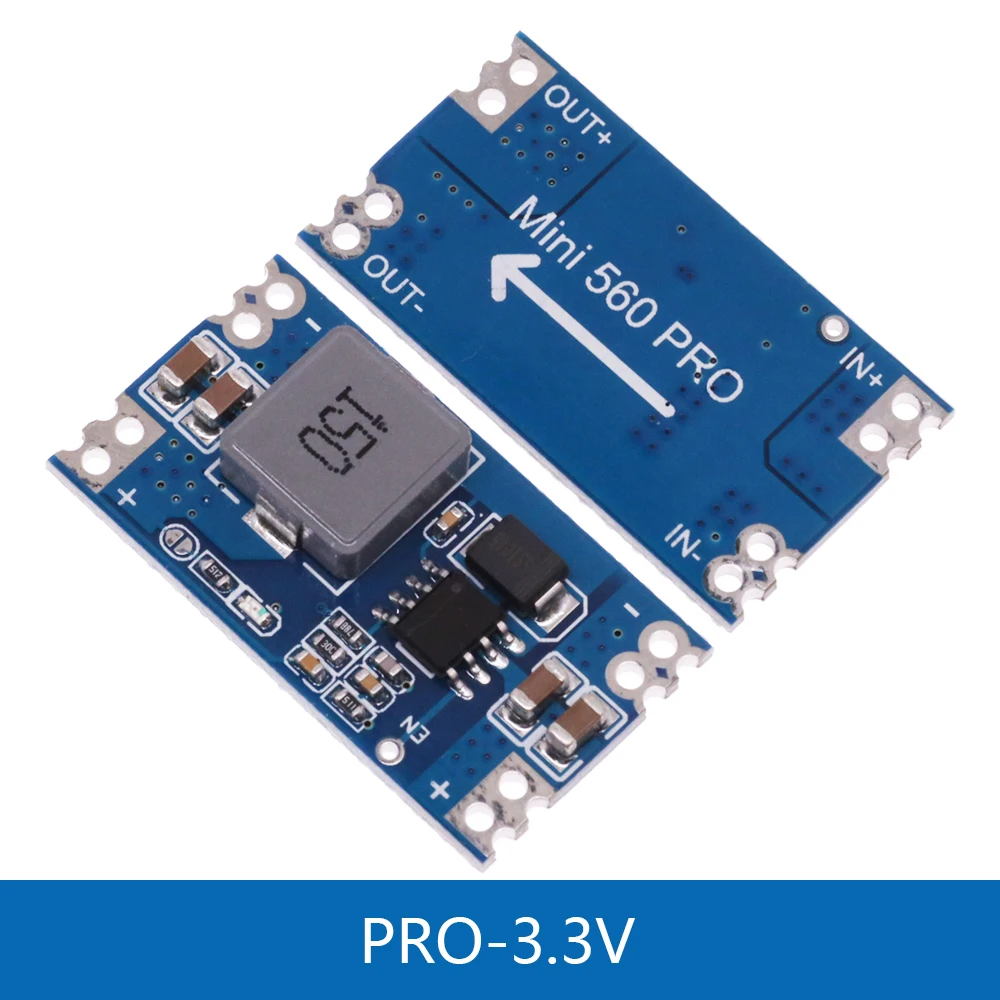 LAOMAO DC-DC Buck Convertisseur 5-20V Vers 3,3V Mini 560 - Module Puissance Sortie 3,3V (Pack De 6)