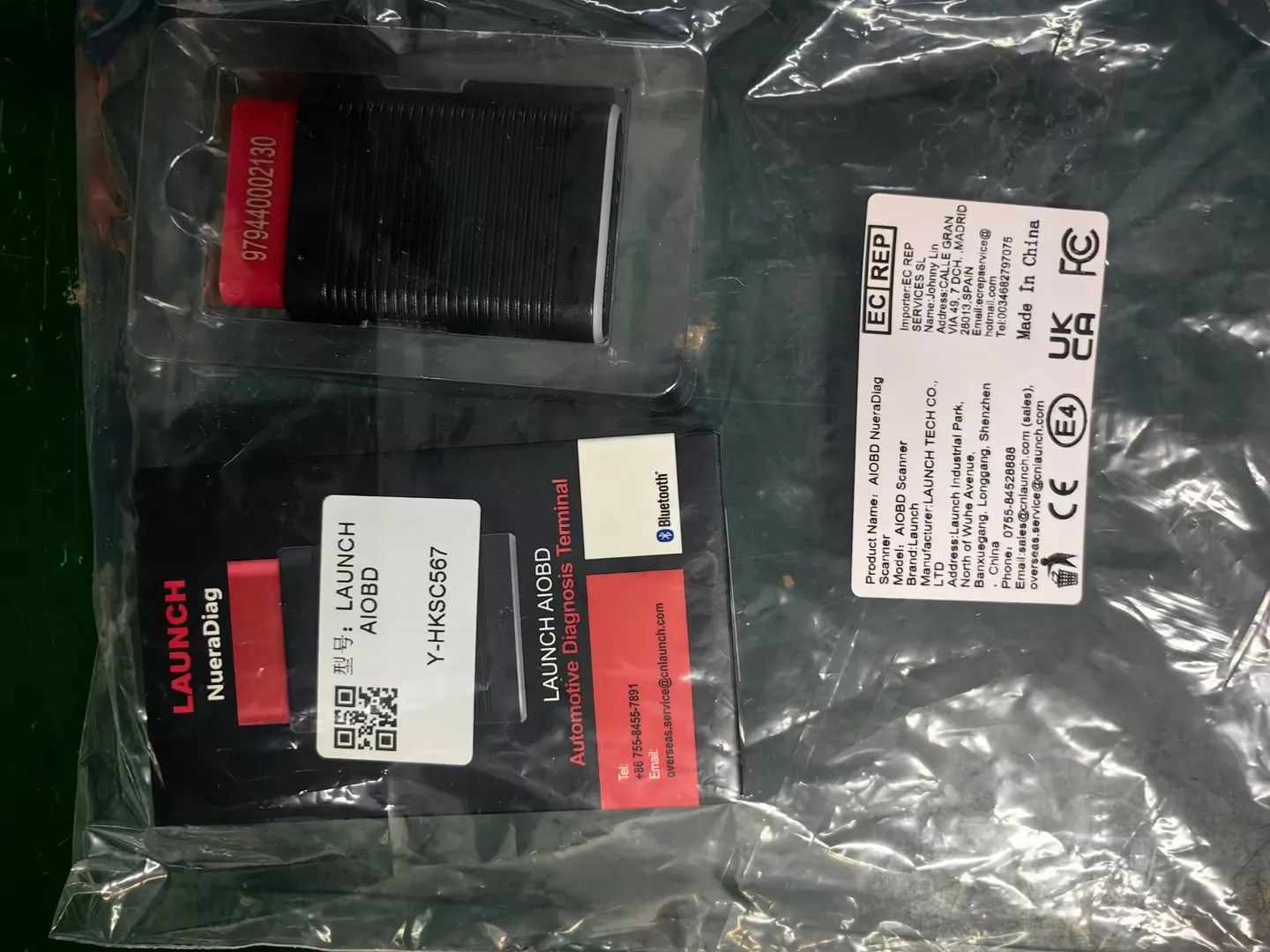 LAUNCH AIOBD (NueraDiag) Automotive Diagnosis Terminal Global Version Car Diagnostic Tools Full System Scan AI Report OBD2 Code Scanner