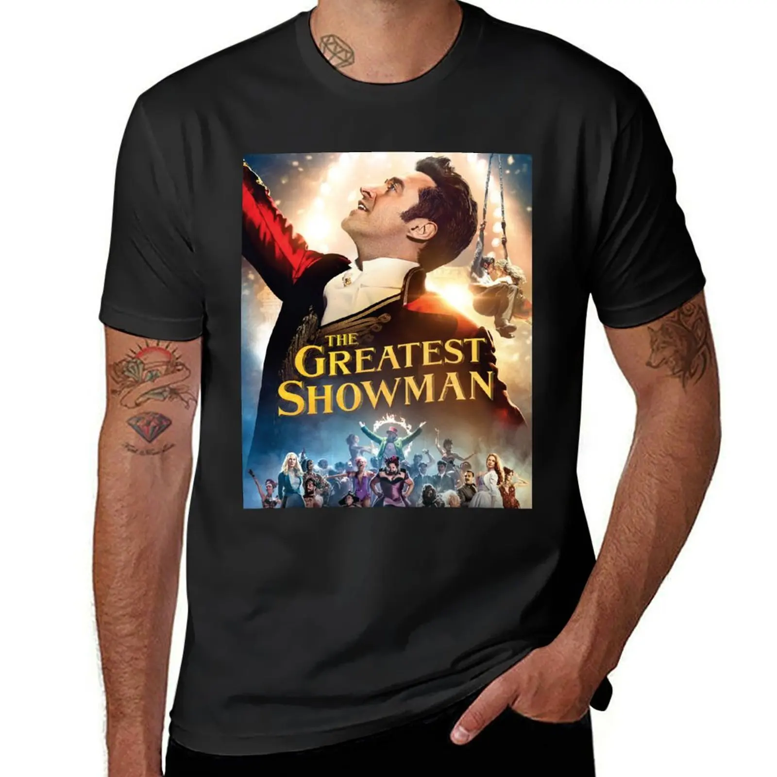 hugh the greatest showman jackman tour 2020 duaempat Unisex T-Shirt Front T-shirt summer top mens graphic t-shirts pack