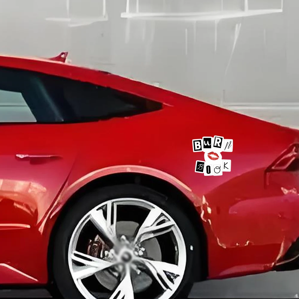 Mean Girls - Burn Book - ملصق مضاد للماء لأجهزة الكمبيوتر المحمولة للسيارات والنوافذ