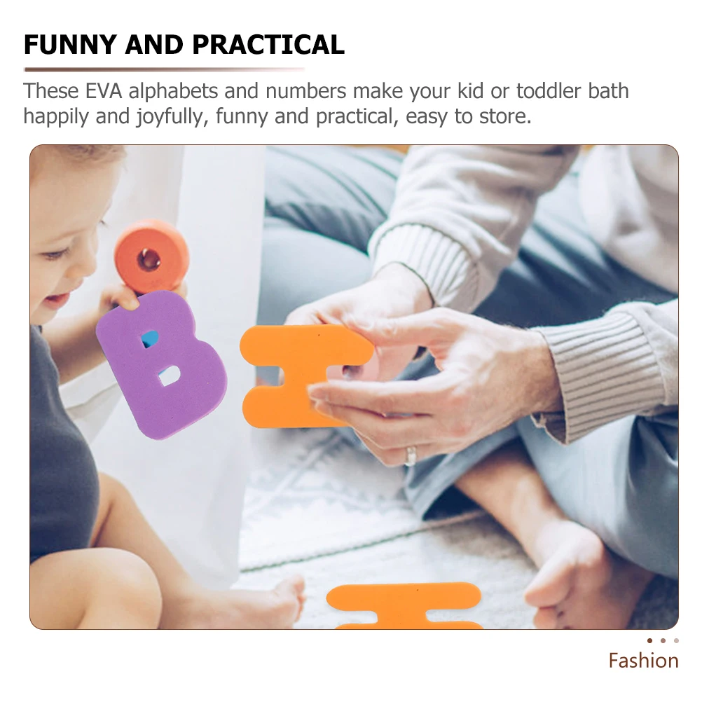 

2 Sets Alphabet Numbers Toys for Toddlers Bath EVA Bathtub Letters Infant Counting Sucker