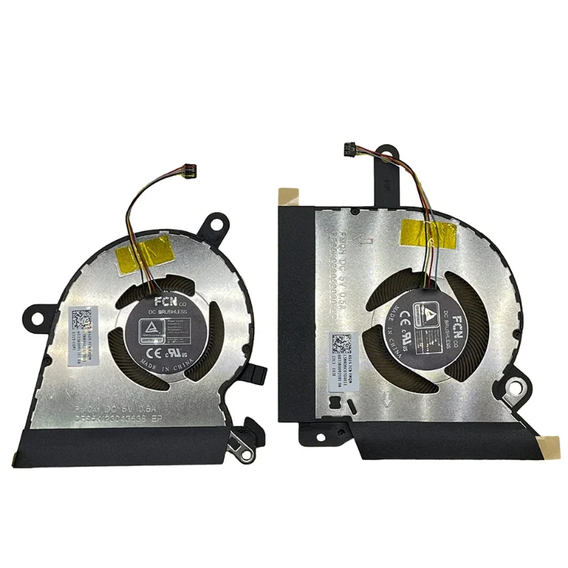 Replacement CPU GPU Cooling Fan for ASUS Flow X13 GV301 GV301Q GV301QC GV301QE GV301QH Series DFS5K123043638 DFS5K223052838