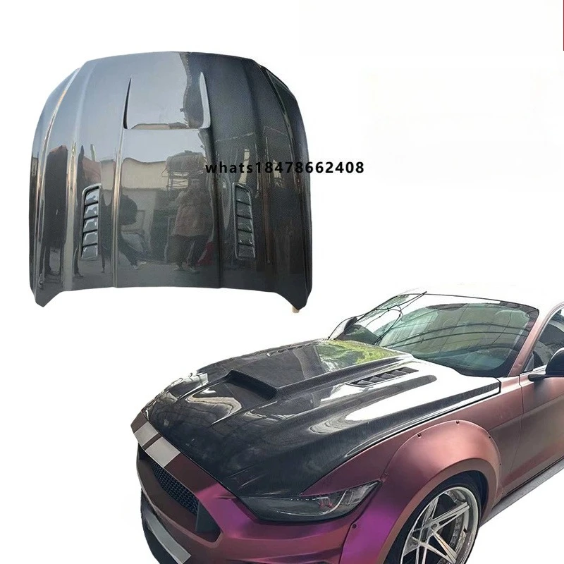 

Customized LY Style Real Carbon Fiber Bonnet Front Hood for Mustang GT 20152016 2017 Carbon Engine Hood and Fender Upgrade