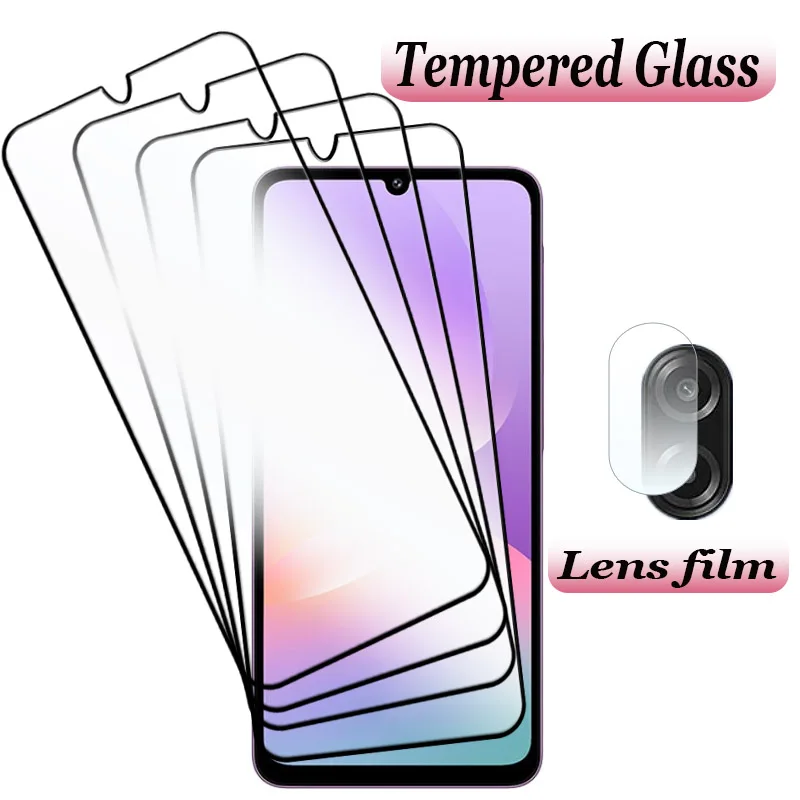 Glass For Samsung galaxy M17e 5G Full Cover Phone Glass protector Screen Film Clear Soft fiber Lens film For Galaxy M17E 5G