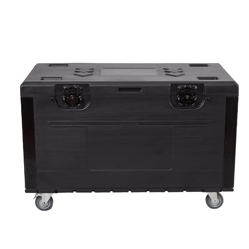 

PE plastic outdoor performance LED screen electronic display screen sub-packing large capacity commercial air box with wheels
