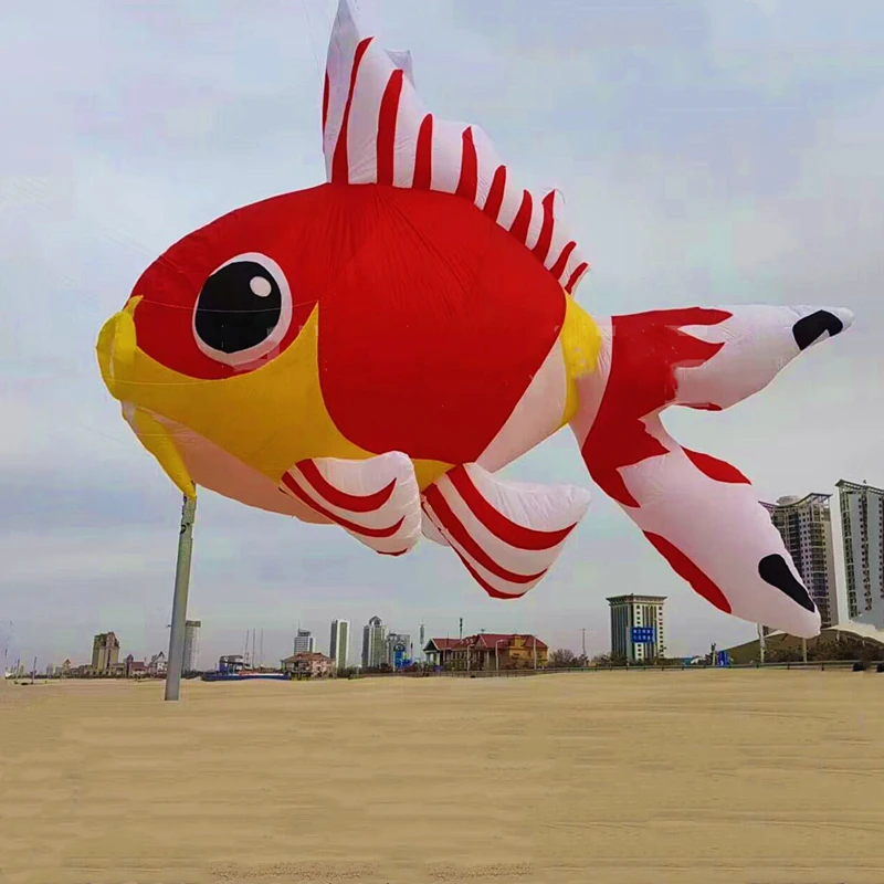 5m large goldfish kites pendant inflatable alien kites factory new kite parachute kite soft kite surfing Kite spinning top rope