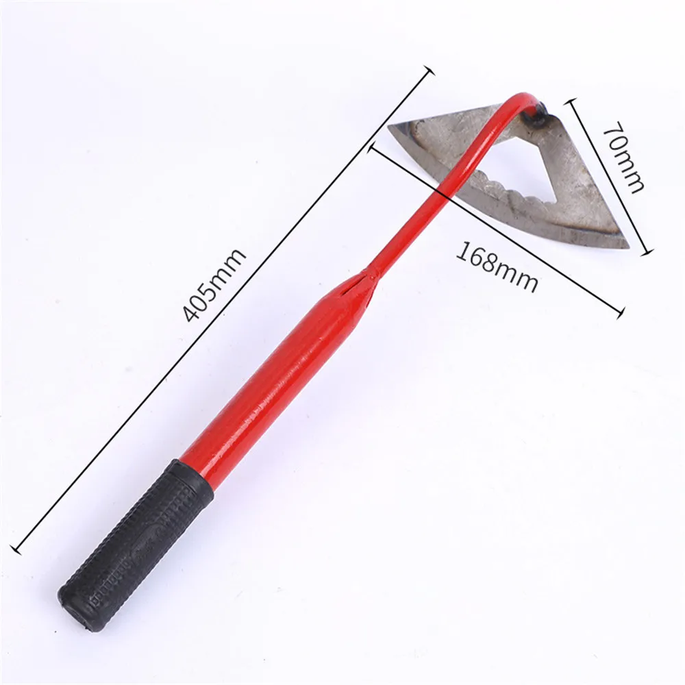 Hollow Hoe Sharp Handmade Hoe Gardening Outdoor Farm Planting Plowing Tool Digging Handheld Agriculture Rake Tool