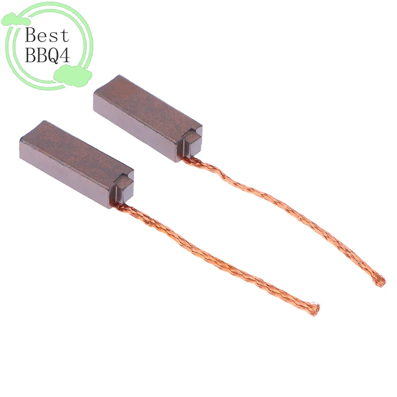 (BBQ4)2PCS Car Alternator Power Tools Car Regulator High Copper High Quality Electric Generator Carbon Brushes 5*7*19mm