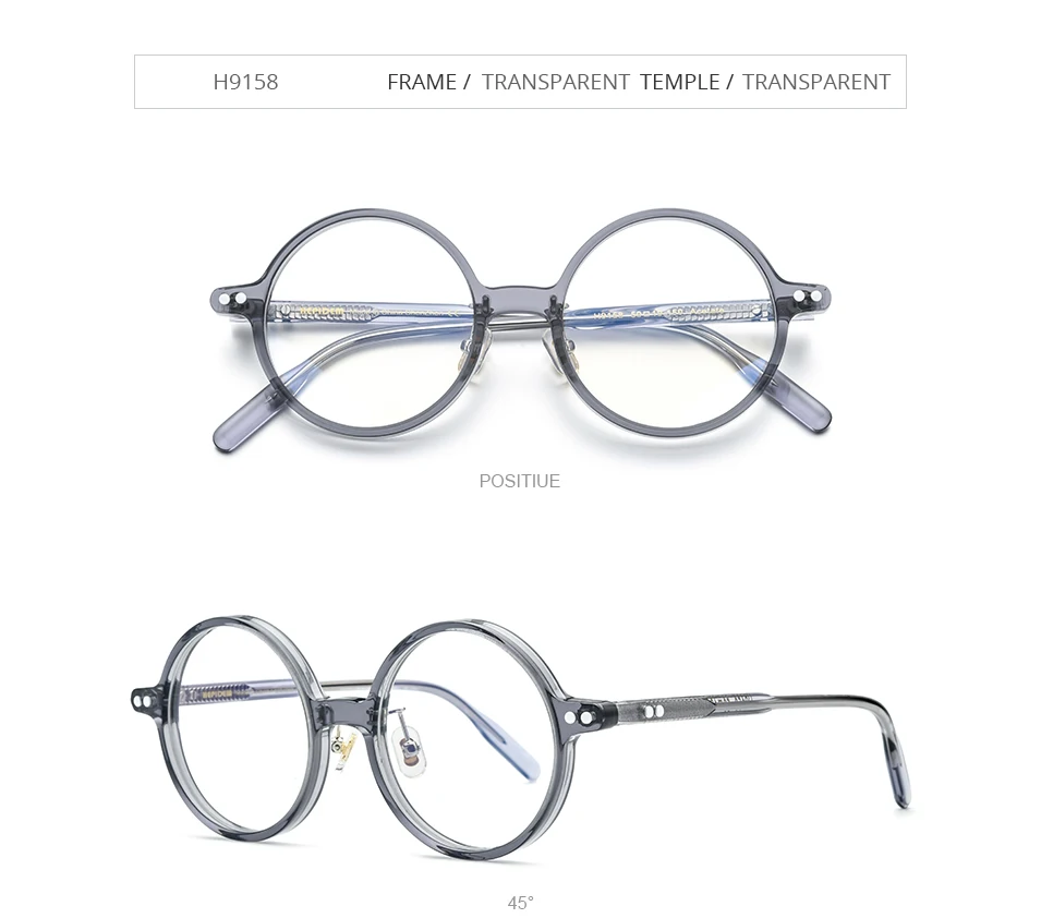 HEPIDEM Acetat Brille Rahmen Männer Marke Designer Runde Frauen Nerd Brillen japanische handgemachte Brille Vintage Brillen 9158 – Detail 11
