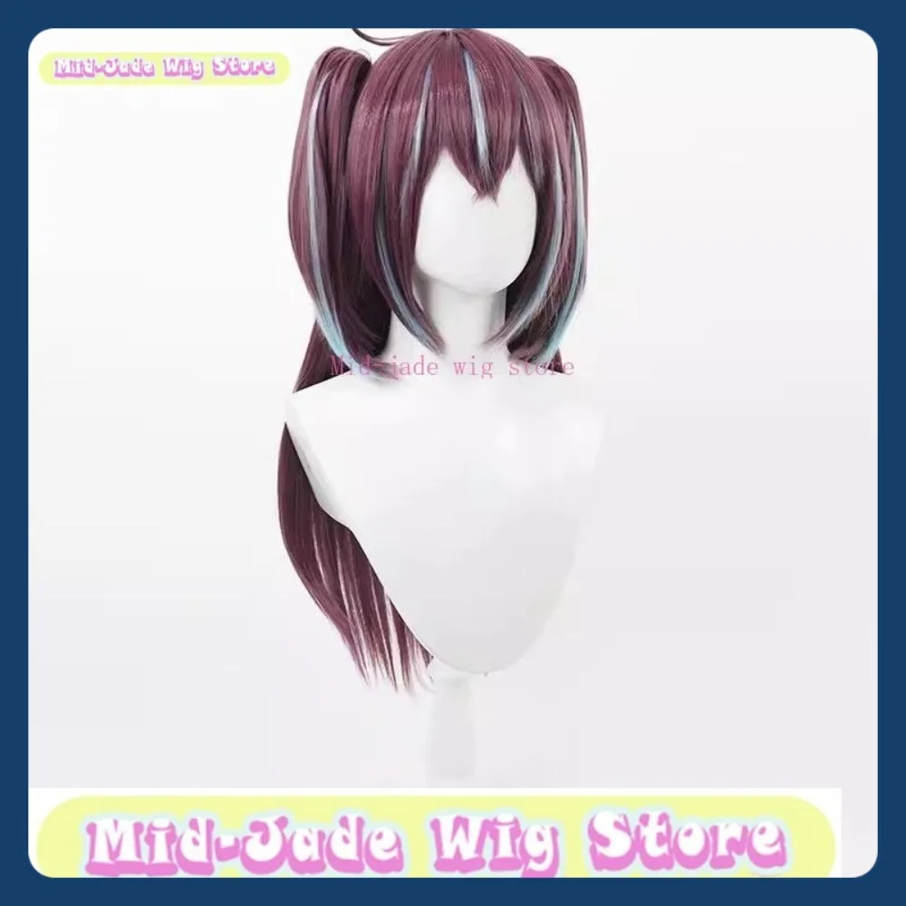 منتصف اليشم متجر شعر مستعار Gushing الفتيات السحرية Agatsuma Shinju شعر مستعار تأثيري أنيمي لعبة لعب الأدوار أداء حفلة الهالوين