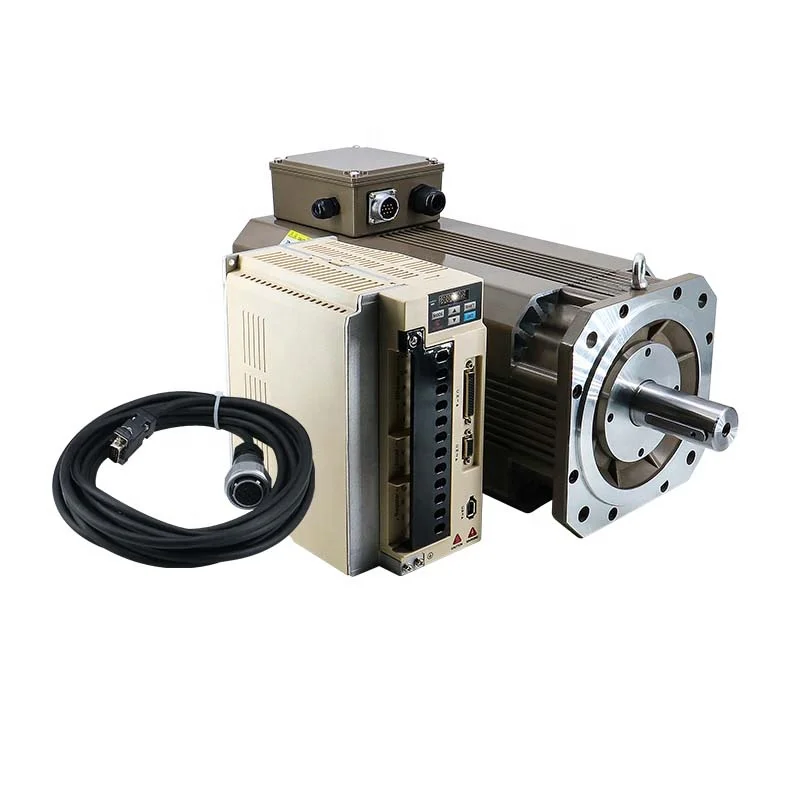 

8000/12000RPM 2.2kw 3.7kw 5.5kw 7.5kw 11kw 15kw 18.5kw 22kw 30kw Servo Motor Spindle Servo Motor Kit With Driver