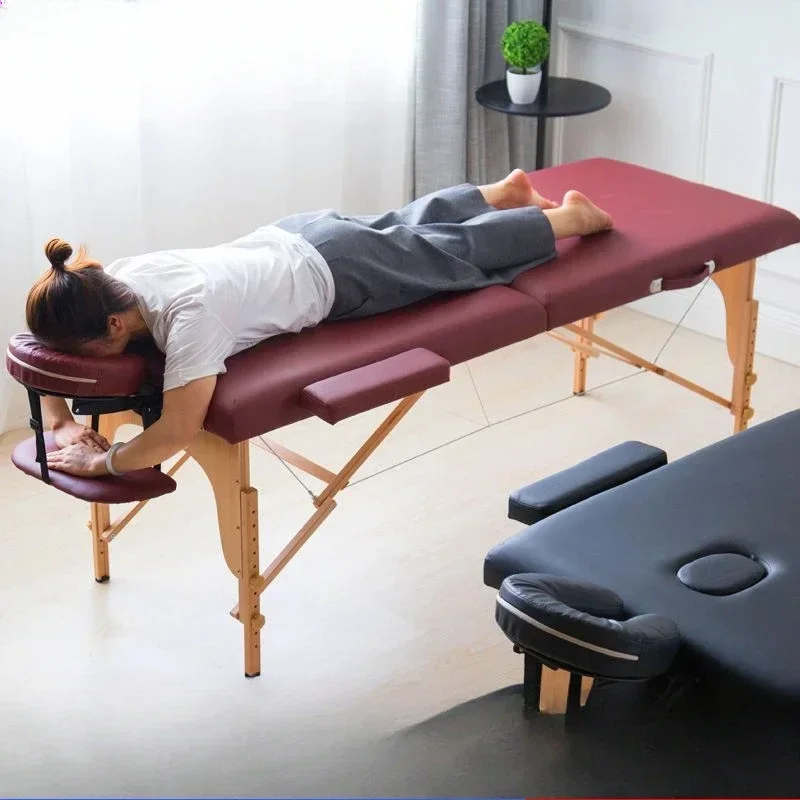 Multifunctional Beauty Bed Folding Portable Home Massage Moxibustion Physiotherapy Portable Tattoo Bed Portable Massage Table