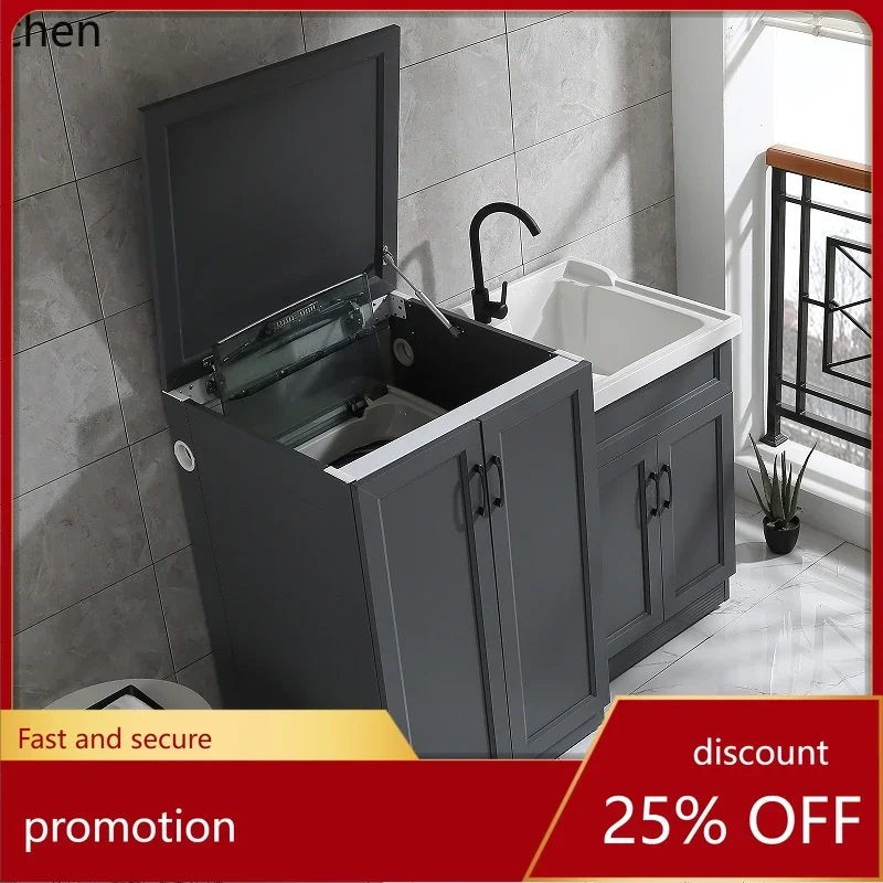 A2-27  pulsator flip combination waterproof sunscreen outdoor laundry cabinet significant other wash basin integration