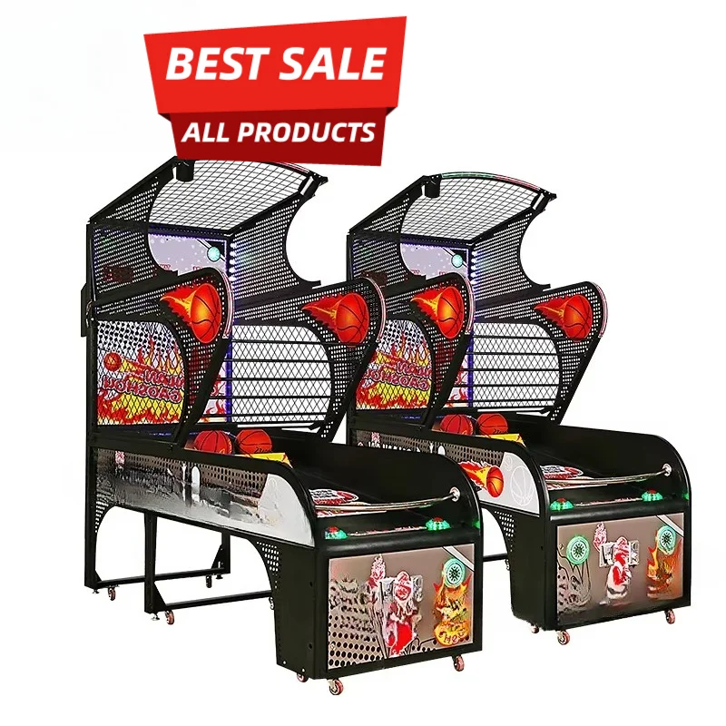 Basketball Game Machine Customized LED Score Arcade Shooter Indoor Interactive Sports Entertainment Family Fun Center
