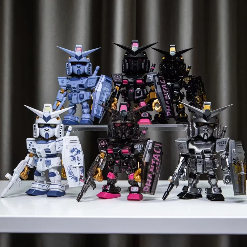

New in Stock Qmsv Bandai Jointly designed Gundam Blind Box Ornament Model Figure Animation Peripheral Gift