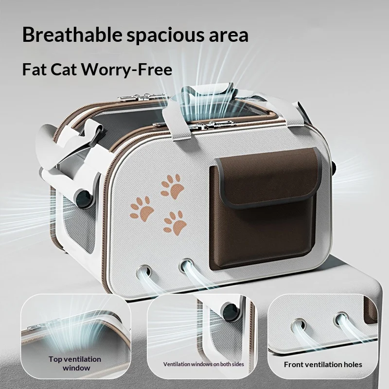 Mochila transportadora para gatos tipo cápsula espacial anti-estrés - imagen 5