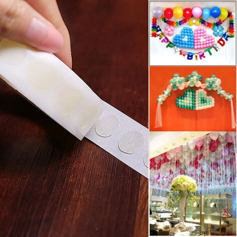 Removable Adhesive Glue Dot Foil Balloon Wedding Birthday Decor Tape