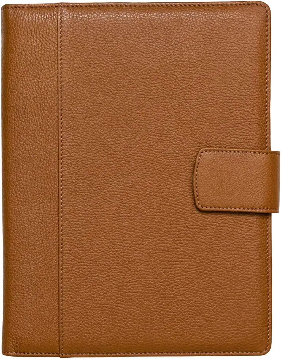 

Итальянский кожаный блокнот с магнитной застежкой, блокнот для письма и органайзером для документов, ручная работа в Италии