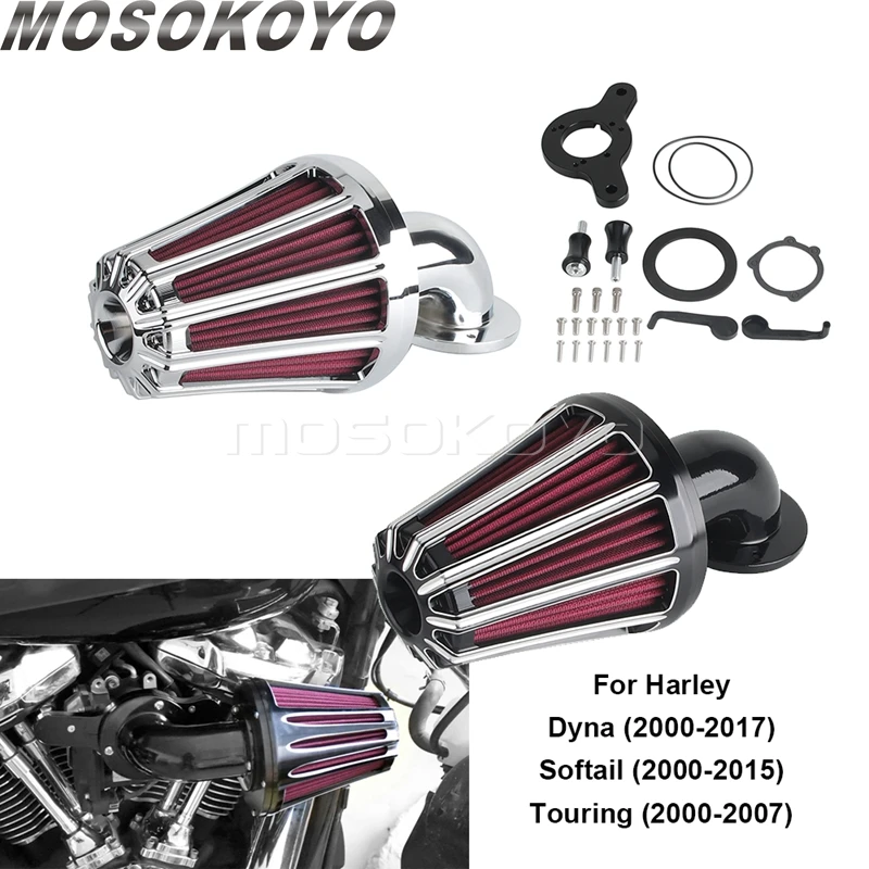 

Motorcycle Accessories Air Filter Intake System Air Cleaner Kits For Harley Touring Road King 2000-2007 Dyna 00-17 Softail 00-15