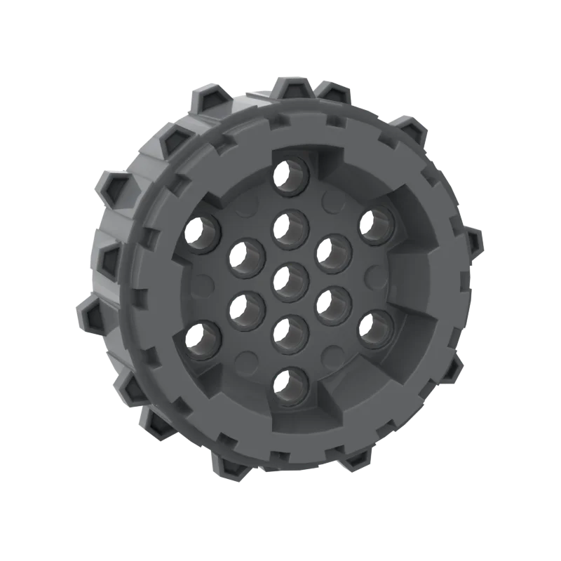 1Pc MOC Parts 64711 Wheel Hard Plastic with Small Cleats Compatible Bricks DIY Assmble Building Blocks Particle Kid Toy Gift