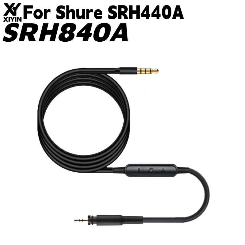 Replacement Upgrade Audio Cable With Mic For Shure SRH440A SRH840A Headphones Mobile Version Mic‑Enabled Repair Accessories