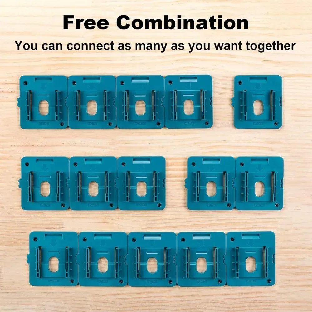 10PCS Battery Holder with Screws Battery Mounts Holder Dock for Makita 18V Fit for BL1860 BL1850 BL1840 BL1830(w/10 Screws)