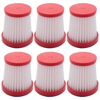 Replacement Spare Parets Hepa Filter For Xiaomi Deerma VC01 Handheld Vacuum HEPA Filter Dust Cleaner Accessories 6Pcs