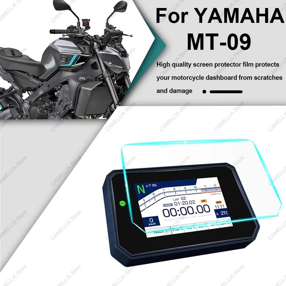 

Motorcycle Dashboard Protective Film Anti Scratch High-Definition Motorcycle Accessories Screen Protector for Yamaha MT-09 2024