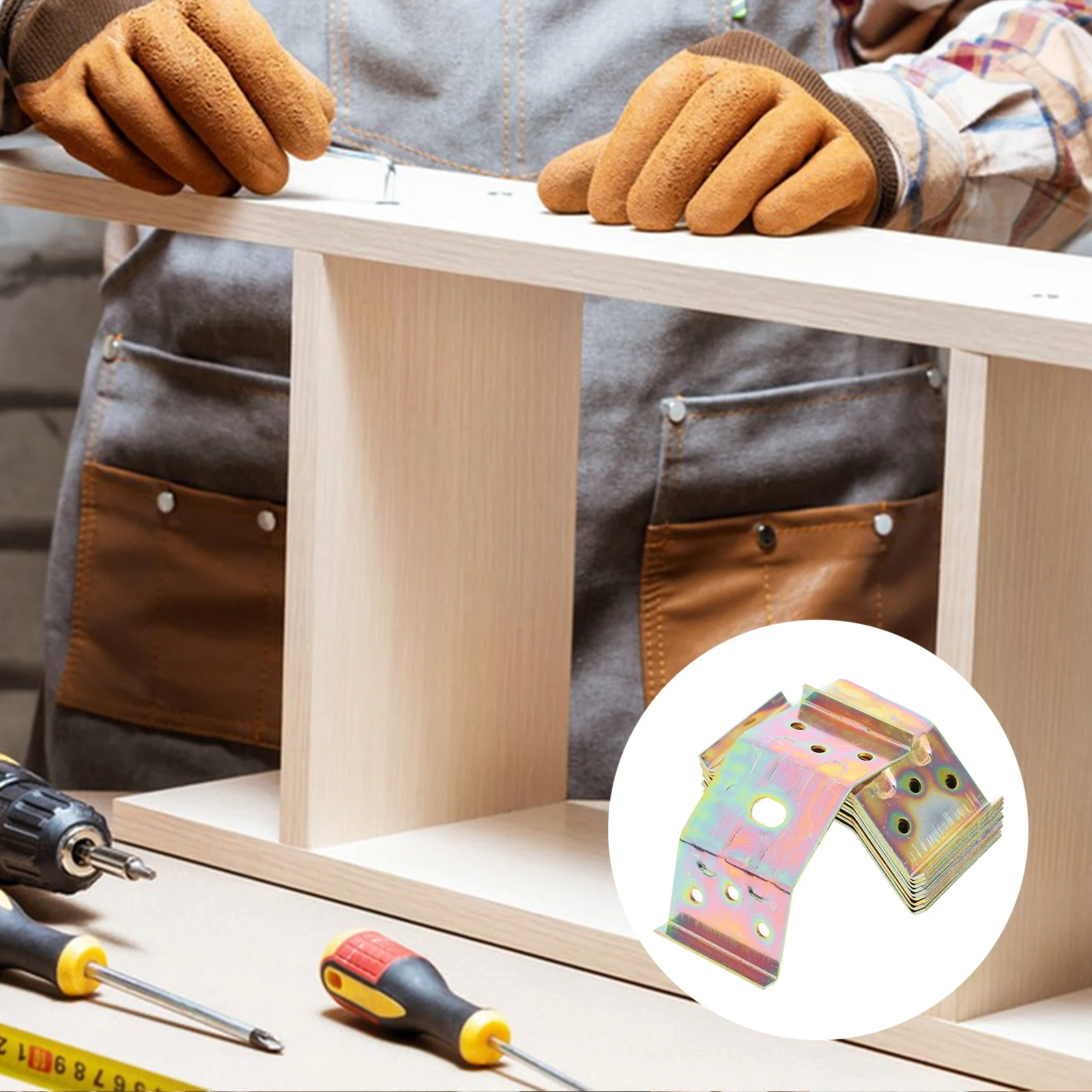 

10 шт. угловые кронштейны, сверхмощные железные крепежные соединители, устойчивые к ржавчине для мебельных столов, полок, ремонтные пластины, фурнитура