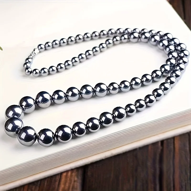 قلادة من الحجر الطبيعي من تيراهيرتز، لتخفيف تعب الرقبة، هدية #4