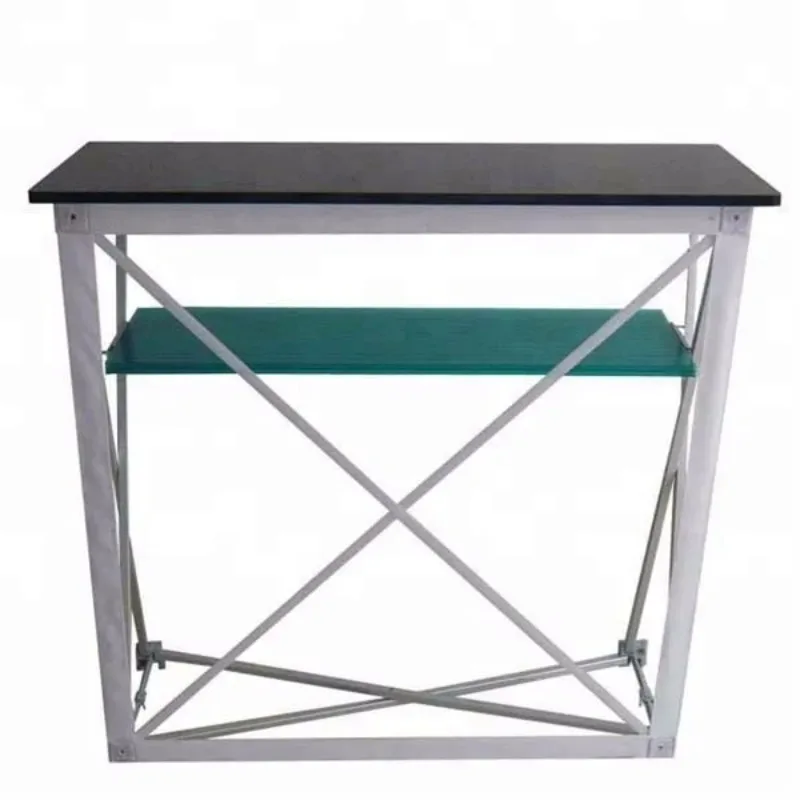 

Fabric Banner Portable Lightweight Promotion Desk Counter Stand for Event/Advertising/Exhibition