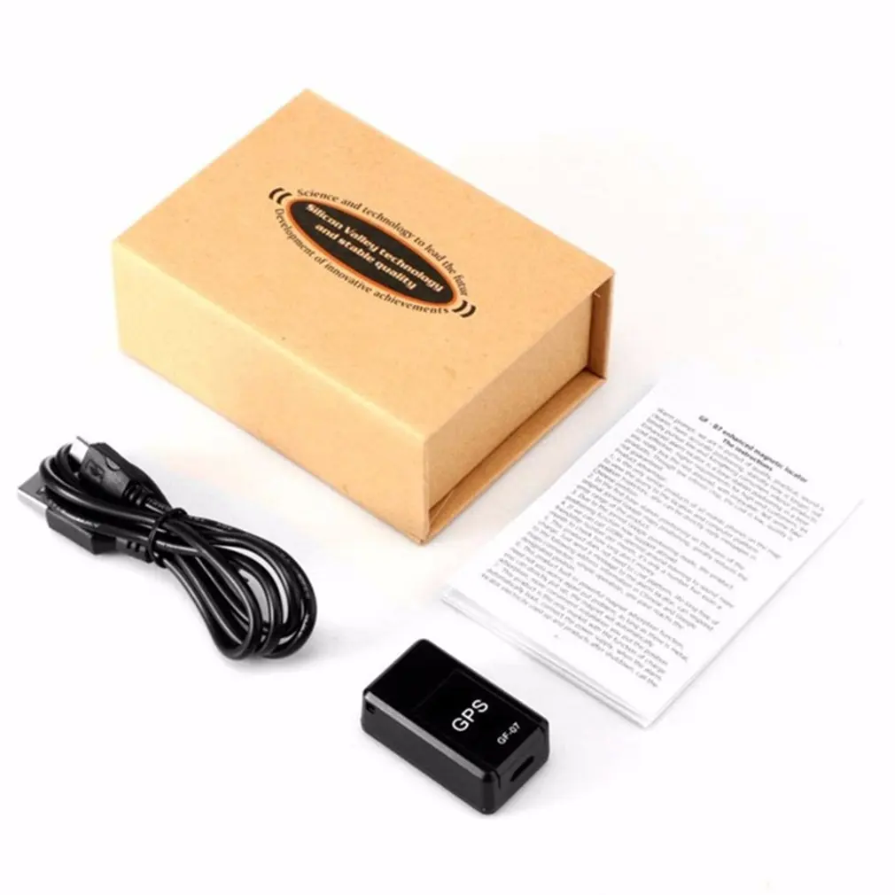Magnético Mini GPS Tracker para carro, Dispositivo De Rastreamento Em Tempo Real, GF-07 GSM