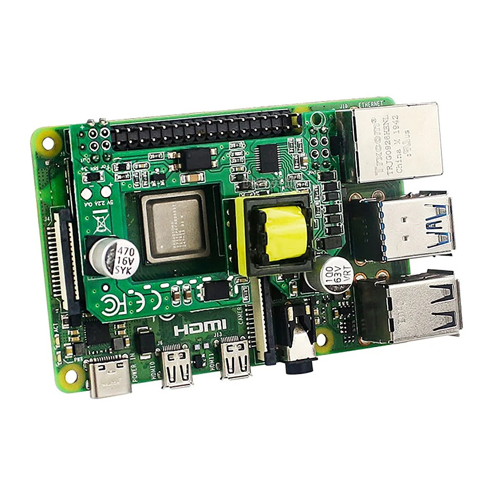 Módulo de alimentación POE para Raspberry Pi 4B, interruptores estándar IEEE 802.3Af para Raspberry Pi 4 Modelo B/3B +