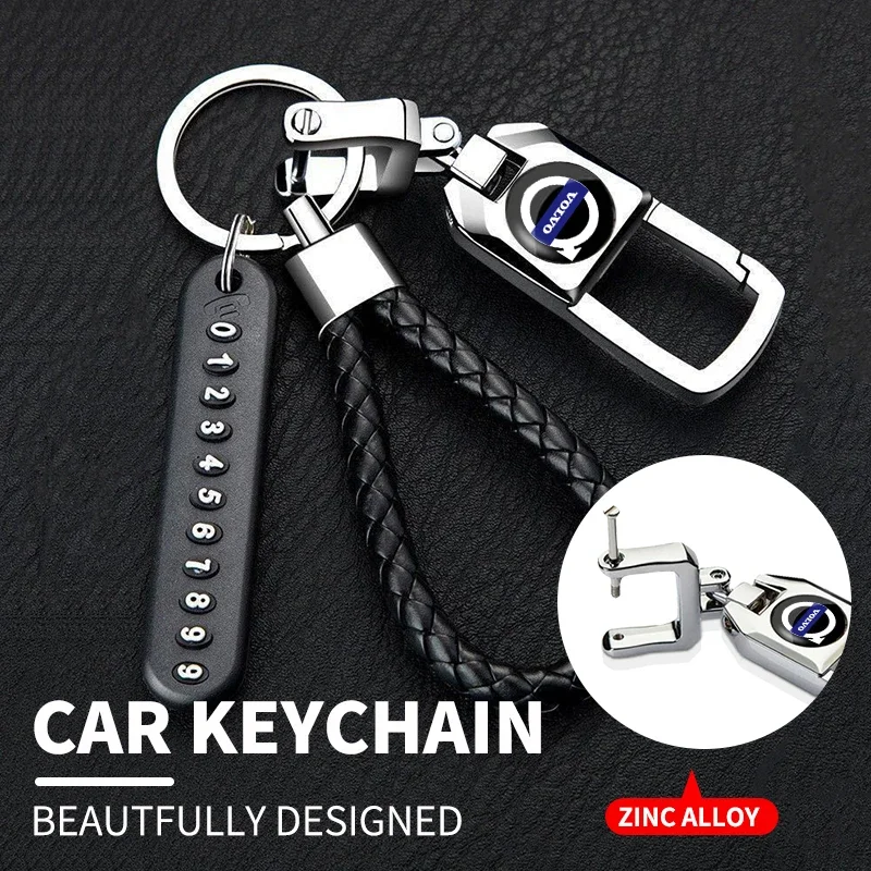 

Car Logo Keychain Zinc Alloy Key Ring Accessories For Volvo Rdesign XC60 XC90 XC40 V50 V60 V40 EX30 S60 C30 V70 S90 AWD