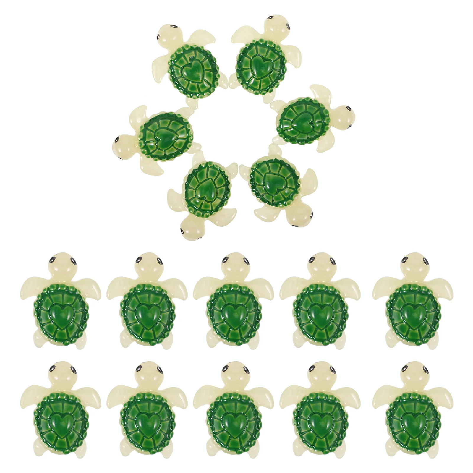 

24 Pcs Mini Turtle Model Resin Figures Toy Desktop Miniature Tortoise Figurines Bulk Outdoor Toys