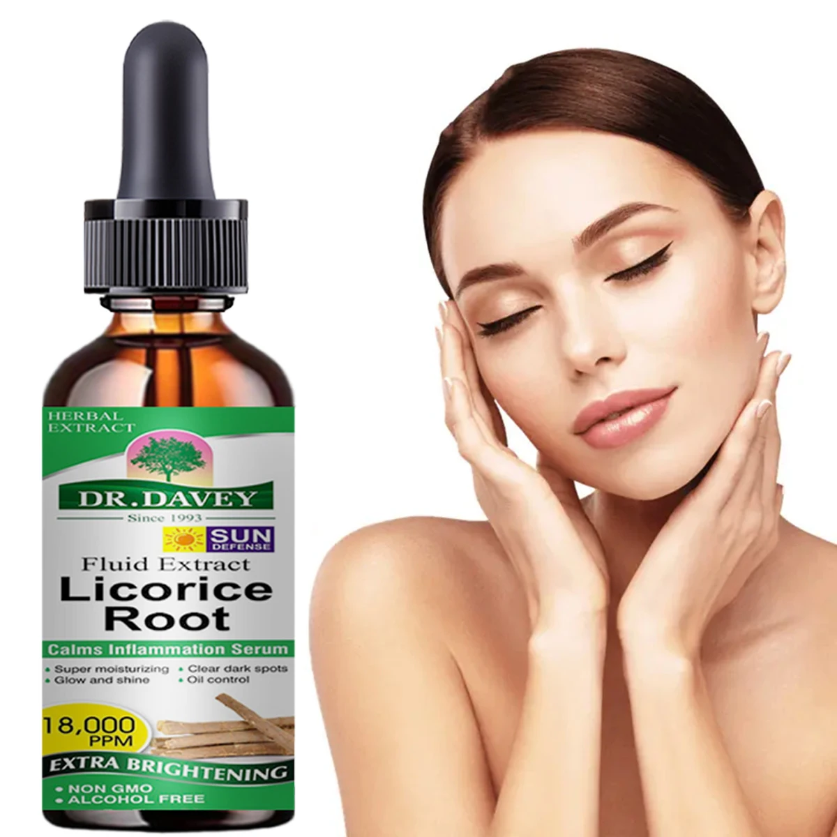 licorice pore shrinking essence can lighten spots, shrink pores, brighten skin tone and control oil