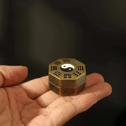 The Eight Diagrams Sandalwood Incense Stove, Mini Incense Stove, Indoor Incense Pan Incense Tray Ornament