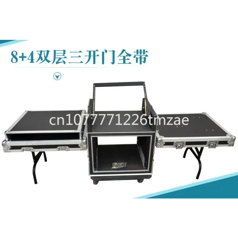 Flight Case 12U Oblique Rack DJ Audio Mixer Box