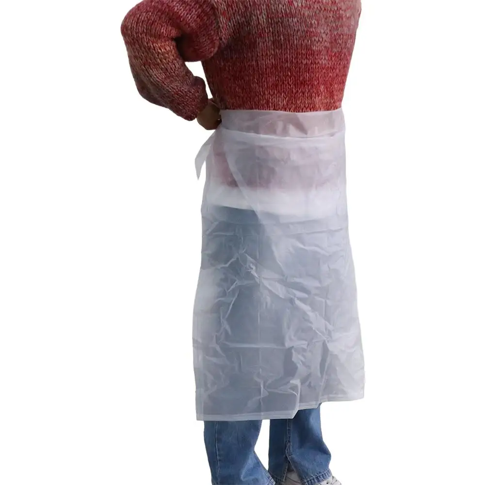 

Cooking Accessories Adjustable PVC Apron Anti-fouling Long Transparent Apron Thicker Waterproof Apron Kitchen