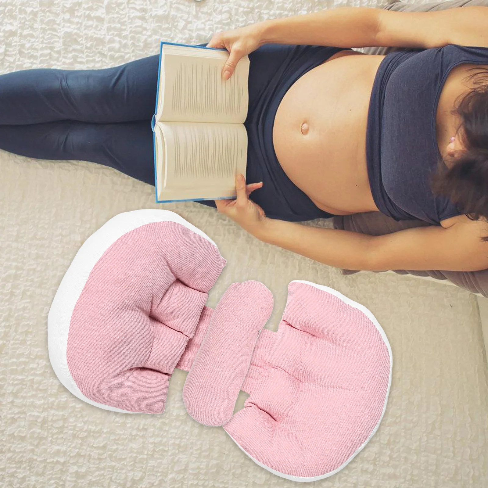 

Pregnancy Pillow Maternity Belly Support U Shaped Side Sleeping Nursing Pillows for Pregnant Women Back Pain Relief Cooling Body