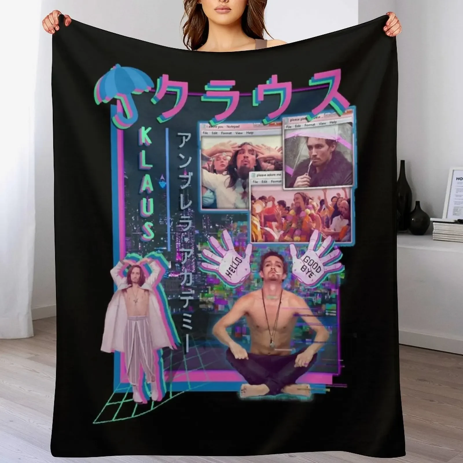 

Men Women Klaus Hargreeves The Umbrella Academy Gift For Everyone Throw Blanket valentine gift ideas Hairys Giant Sofa Blankets